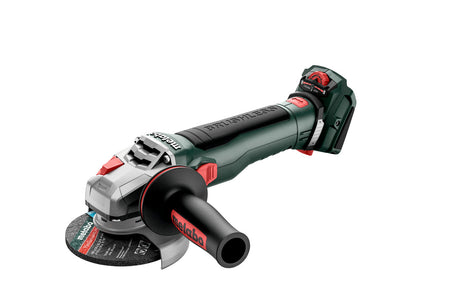 Metabo Smerigliatrice angolare a batteria WVB 18 LT BL 11-115 Quick 18V metaBOX 165 L con freno regolazione del numero di giri ghiera autoserrante