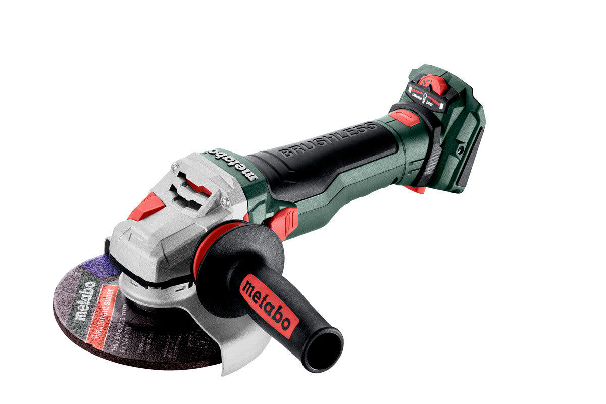 Metabo Smerigliatrice angolare a batteria WVB 18 LTX BL 15-150 Quick 18V metaBOX 165 L con freno regolazione del numero di giri ghiera autoserrante